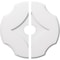 Ekena Millwork Percival Architectural Grade PVC Ceiling Medallion, 18"OD x 3"ID x 6 1/4"C x 1"P, Two-Piece CMP18PL2-03000 - alternate 1